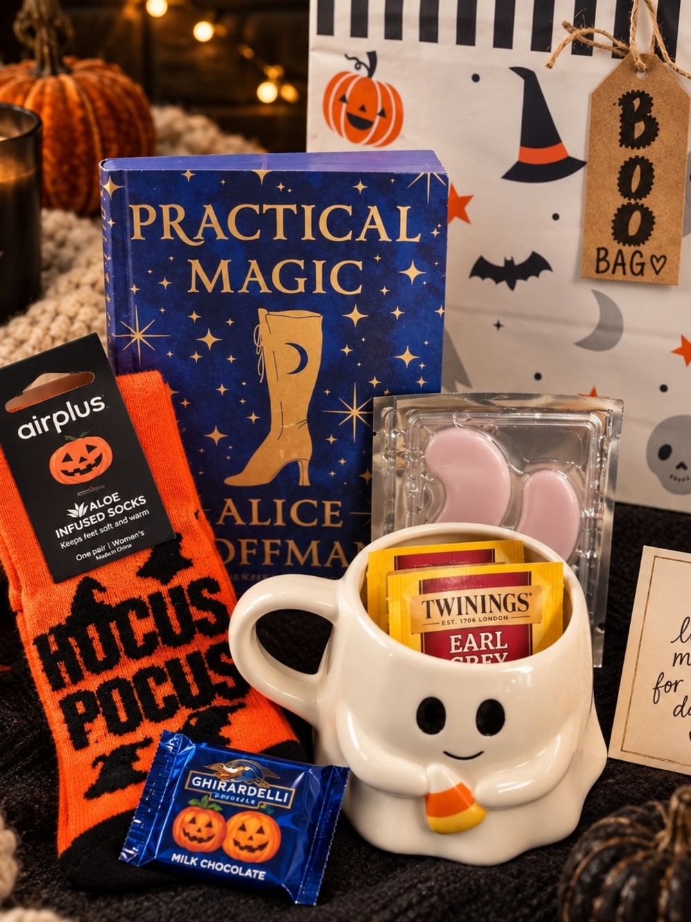 🎃 Cozy Halloween Boo Bag | Book Lover Gift Box | Choose Your Book